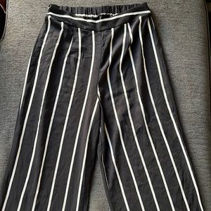 Dressy black and white pants